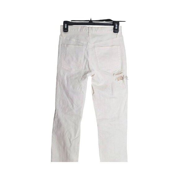 Women's - Free People Distressed Straight Leg Jeans, Size 24 - Picture 8 of 9